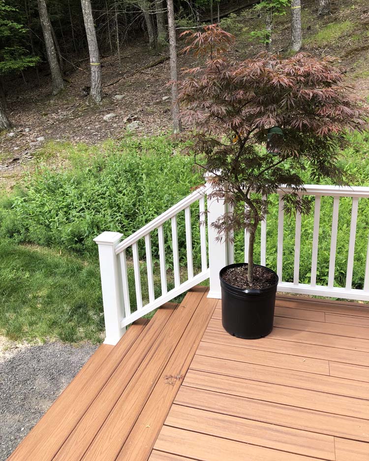 Trex Deck Top Stair Joint Outdoor Space Restoration