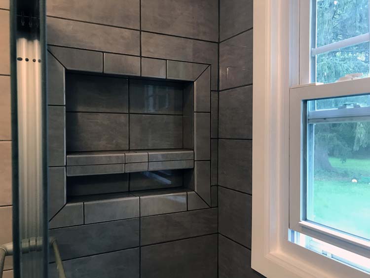 Bathroom Renovation Tile Niche